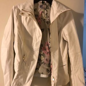 White leather jacket